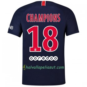 Jalkapallo Pelipaidat Paris Saint-Germain Champions 18 Kotipaita 2018-2019 Lyhythihainen